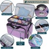 PAVILIA Knitting Bag Yarn Storage Tote, Large Crochet Organizer Holder for Crocheting Knitter Project Accessories Supplies Set Gifts - 2 of 4