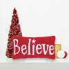 C&F Home 6" x 12" Christmas "Believe" Small/Petite Hooked Accent Pillow - 4 of 4