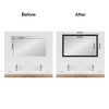 Amanti Art Mirror Makeover Bathroom Mirror Frame Border Kit - Fully Assembled Peel and Stick Frame - Mirror NOT Included - Accent Bronze Narrow Trim - 4 of 4