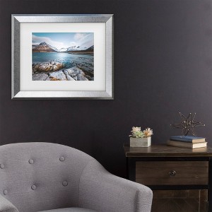 Trademark Fine Art Philippe Sainte Laudy Blue Fjord Matted Framed Art - 1 of 4