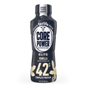 Core Power Elite Vanilla 42G Protein Shake - 14 fl oz Bottle - 1 of 4