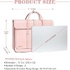 Hachkiko 16 Inch Waterproof PU Leather Laptop Bag - Convertible Backpack & Briefcase with Padding for Work, Travel - 3 of 4