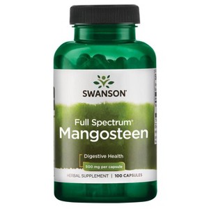 Swanson Herbal Supplements Full Spectrum Mangosteen 500 mg 100 Caps. - 1 of 2