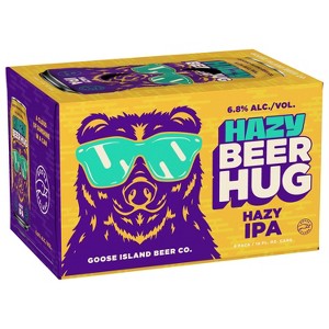 Goose Island Hazy Beer Hug IPA Beer - 6pk/12 fl oz Cans - 1 of 4