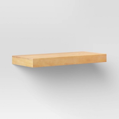 10" x 4.5" Wood Wall Shelf Natural - Threshold™