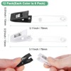 Unique Bargains Plastic Anti-Wind Garden Flag Clips Black, White 12 Pcs - 3 of 4