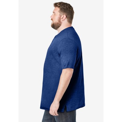 KingSize Shrink-Less Lightweight Henley T-Shirt