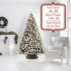 Casafield Water Hyacinth Christmas Tree Collar, Woven Tree Base Cover with Cord Cut Out - 2 of 4