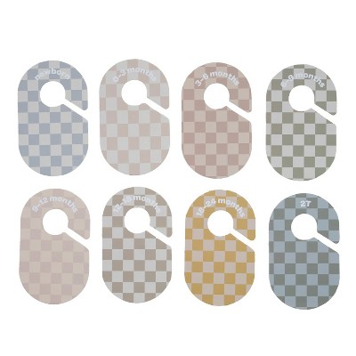 Checkerboard Baby Closet Dividers Set for Newborn to 24 Months