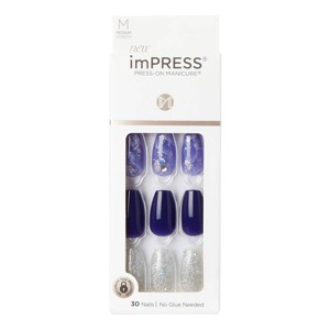 Kiss Nails imPRESS False Nails - Polished - 33ct - 1 of 4