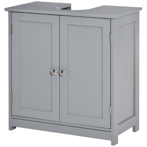Aghana Digitals MDF Bathroom Storage Cabinet with U-Shaped Cut-Out, Adjustable Shelf, Smooth - 1 of 4
