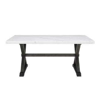 Landon Marble Dining Table White - Picket House Furnishings