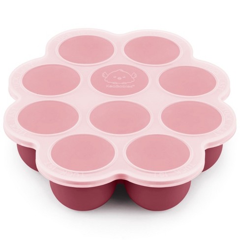 Prep Silicone Baby Food Freezer Tray With Clip on Lid 2oz X 10 Silicone Freezer Molds Bpa free Baby Food Storage kirsch Red Target
