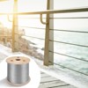 VEVOR 3/16 Inch 7x19 Stainless Steel Aircraft Cable Reel 500FT Stainless Steel Cable T304 Wire Rope Winch Cable Replacement (T304),Silver - 2 of 4