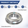 Unique Bargains Chrome Steel Durable Multipurpose Use Flanged Ball Bearing - 2 of 4