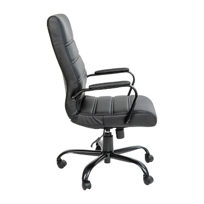 Black Leather High Back Ergonomic Executive Swivel Chair