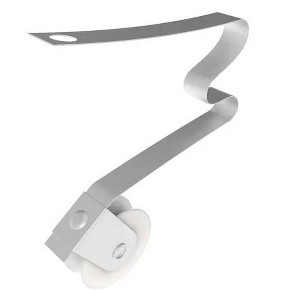 Brixwell 10-358 Patio Screen Door Roller Nylon Wheel Type 7/8" Wheel Diameter White Finish - 1 of 4