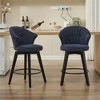 COWLOWN Set of 2 Swivel Bar Stools, Counter Stools with Silent 360° Rotation & Leveling Feet - 4 of 4