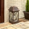 Smart Solar San Vicente Estate 22" Solar Lantern Bronze - 3 of 4