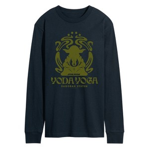Men's - Star Wars - Yoda Yoga Long Sleeve Graphic T-Shirt - 1 of 3