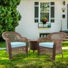Covers&All Square Cushion Slipcover for Patio Couch Sofa Seats Cover only, Pack of 2 - 2 of 4