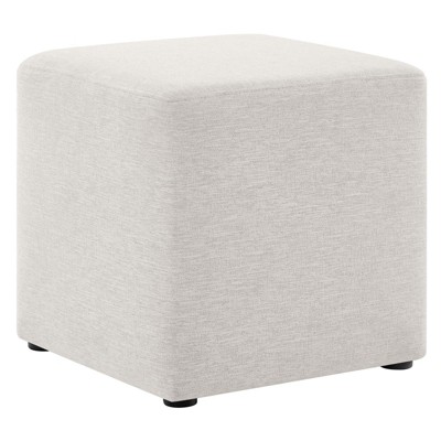 Modway Callum Large 28 in. Square Woven Heathered Fabric Upholstered Ottoman