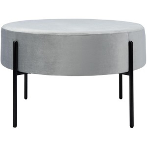 Lisbon Round Cocktail Ottoman - OTT6203 - Safavieh - 1 of 4