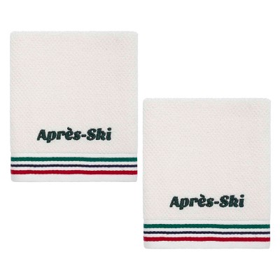 Izod Apres Ski 2-Pack Hand Towel Set