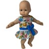 Doll Clothes Superstore Flower Top With Blue Pants Fits 14-15 Inch Baby Dolls - 3 of 4