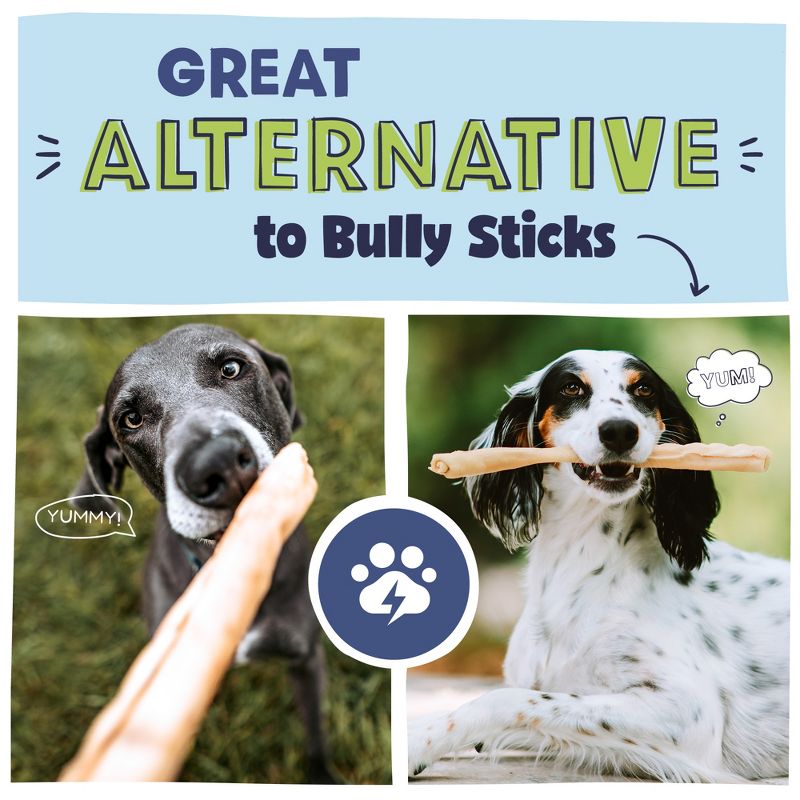 Pawstruck Natural Beef Collagen Sticks for Dogs - Healthy Long Lasting Alternative to Traditional Rawhide w/ Chondroitin & Glucosamine, 5 of 10