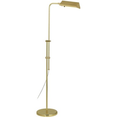 Regency Hill Modern Pharmacy Floor Lamp Brass Adjustable Metal Head for Living Room Reading Bedroom Office