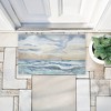 Stupell Industries Tranquil Watercolor Waves Printed Outdoor Door Mat, design by Audrey Jeanne Roberts, 18"x30" - 4 of 4