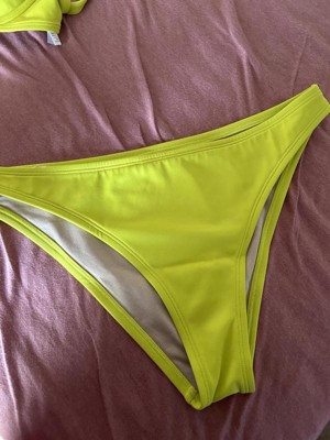 Women's High Leg Extra Cheeky Bikini Bottom - Shade & Shore™ Neon Yellow S  : Target