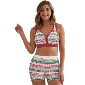 Comfort Choice Wireless Back-Close Lounge Bra 52 DD, Multi