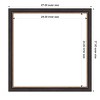 Amanti Art 27"x27" Ashton Black Framed Magnetic Dry Erase Board - 4 of 4