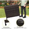 Garvee Large Deck Box Waterproof PE Rattan Outdoor Storage Box with Handles and Wheels, Storage Bin for Garden, Balcony, Porch, Pool, Yard - 2 of 4