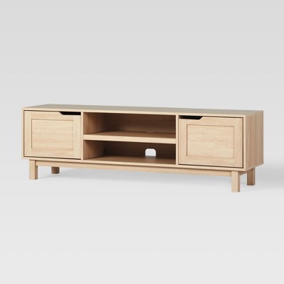 Modern Transitional 2 Door Storage TV Stand for TVs up to 65" - Saracina Home