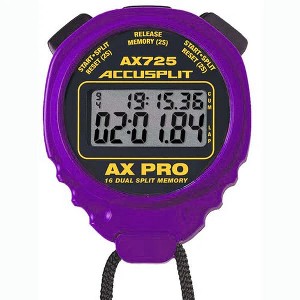 Accusplit AX725 Pro Memory Professional Stopwatch with 16 Dual Split Memory | Delivers Maximum Performance with Million-Cycle No-Fail Switches - 1 of 1