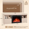 Kismile 59" Electric Fireplace TV Stand, Electric Fireplace with Mantel with Remote Control Feature 750w/1500w Settings - 2 of 4