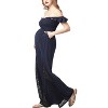Pokkori Maternity Lace Accent Jumpsuit - 3 of 4