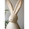 Rabbit Sculptures, Distressed White Painted Resin Garden Decor, Set of 2 by Kalalou - 4 of 4