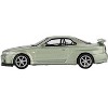 Nissan Skyline GT-R (R34) V-Spec II Nur RHD (Right Hand Drive) Millenium Jade Metallic Ltd Ed 1/64 Diecast Model Car by Mini GT - 3 of 4