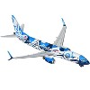 Boeing 737-800 Commercial Aircraft Alaska Airlines Salmon People Livery "Gemini 200" 1/200 Diecast Model Airplane by GeminiJets - 2 of 4