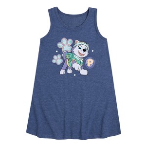 - Paw Patrol - Everest Sketch Graphic Sleeveless Aline Dress - 1 of 4