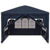 vidaXL Party Tent White Polyethylene, Steel Medium - 4 of 4