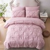 BAGOKIE 7 Pieces Pintuck Solid Bed-in-a-Bag Comforter Set - 3 of 4
