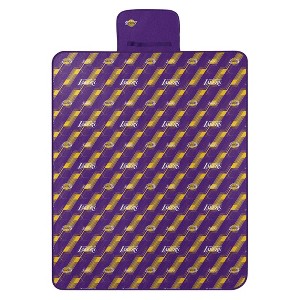 NBA Los Angeles Lakers Hexagon Stripe Picnic Blanket - 1 of 3