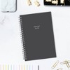 Blue Sky 2024-25 Weekly/Monthly Planner 8.15"x5.83" Wirebound Solid Charcoal: Student Agenda Calendar July-June - 2 of 4