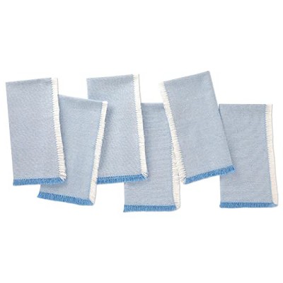 Folkulture Cloth Napkins Set of 12 (18 X 18") 100% Cotton Table Napkins for Parties | Reusable Linen Napkins for Guests &Home Décor (Aqua Blue)