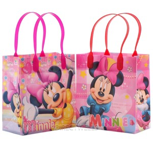 Disney Minnie Mouse Reusable Premium Party Favor Goodie Small Gift Bags 12 (12 Bags) - 1 of 2